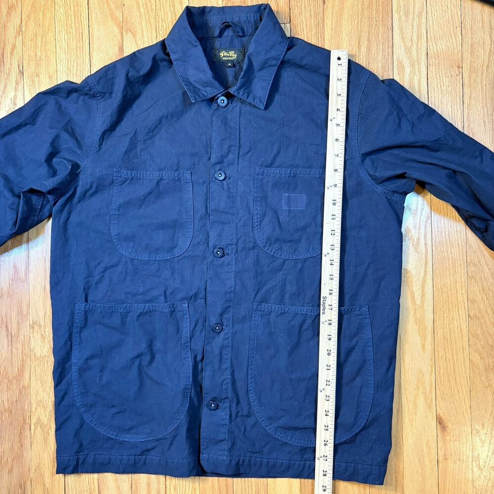 Stan Ray Jacket Men’s Size Medium Navy Blue Chore Coat Workwear Utility USA - Picture 7 of 10